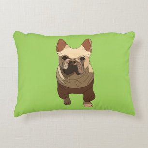 Franse Bulldog, Limoengroen Accent Kussen