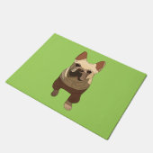 Franse Bulldog, Limoengroen Deurmat (Schuin)