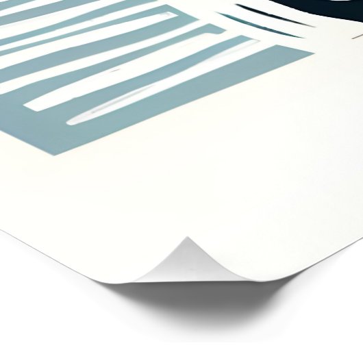 Franse bulldog linoryt poster (Hoek)