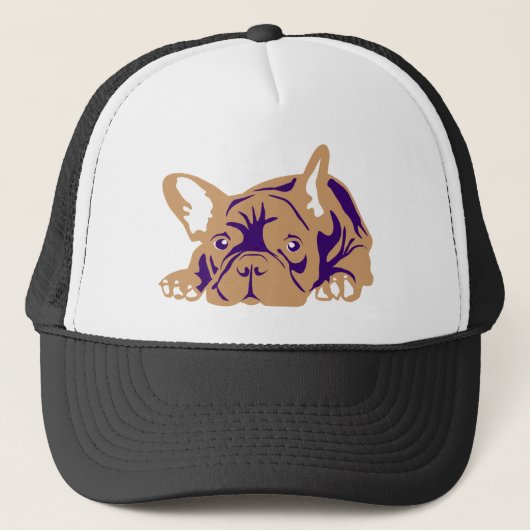 Franse Bulldog Logo Trucker Pet (Voorkant)
