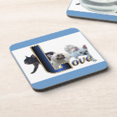 Franse Bulldog Love Bier Onderzetter (Linkerzijde)