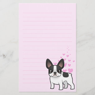 Franse Bulldog Love Briefpapier