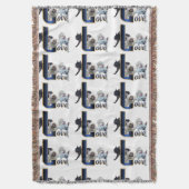 Franse Bulldog LOVE Deken (Voorkant Verticaal)