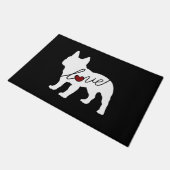 Franse Bulldog Love Deurmat (Schuin)