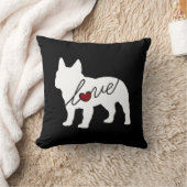 Franse Bulldog Love Kussen (Deken)