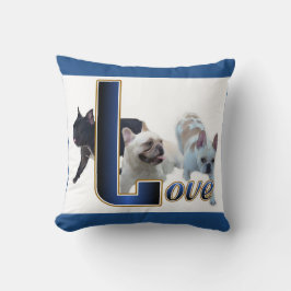 Franse Bulldog Love Kussen