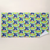 Franse Bulldog Love Strandlaken (Voorkant)