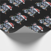 Franse Bulldog Lover Frenchie Christmas Pet Xmas Cadeaupapier (Hoek)