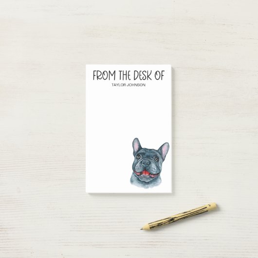 Franse Bulldog Lover Post-it Notes (Op bureau)