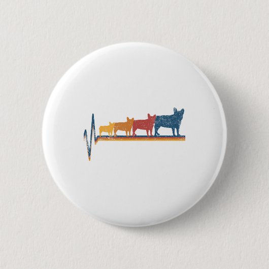 Franse Bulldog Lover Ronde Button 5,7 Cm (Voorkant)