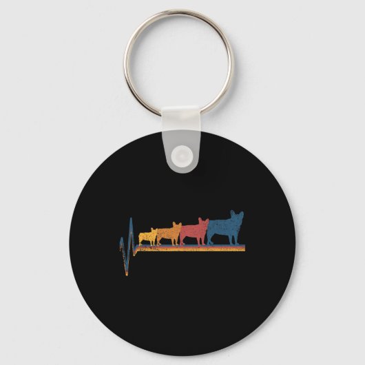 Franse Bulldog Lover Sleutelhanger (Voorkant)