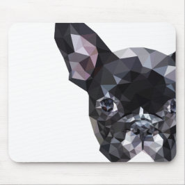 Franse Bulldog Low Poly Art Muismat