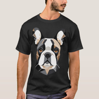 Franse Bulldog - Low Poly - Minimalistisch  T-shirt