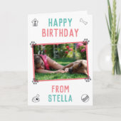 Franse Bulldog Ma Birthday-kaart Kaart (Voorkant)