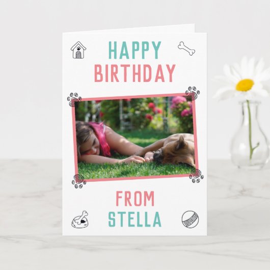 Franse Bulldog Ma Birthday-kaart Kaart (Kleine Plant)