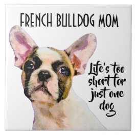 Franse Bulldog Ma Ceramic Tile Tegeltje