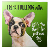 Franse Bulldog Ma Ceramic Tile Tegeltje (Voorkant)