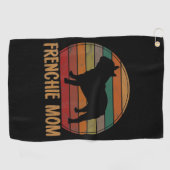 Franse Bulldog Ma Gift Dog Pet Frenchie Mama Golfhanddoek (Horizontaal)