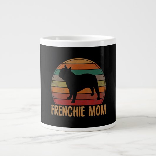 Franse Bulldog Ma Gift Dog Pet Frenchie Mama Grote Koffiekop (Voorkant)