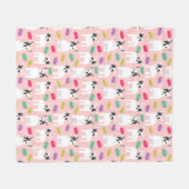 Franse Bulldog macarons - schattige snoepjes deken (Voorkant (Horizontaal))