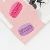 Franse Bulldog macarons - schattige snoepjes deken (Hoek)