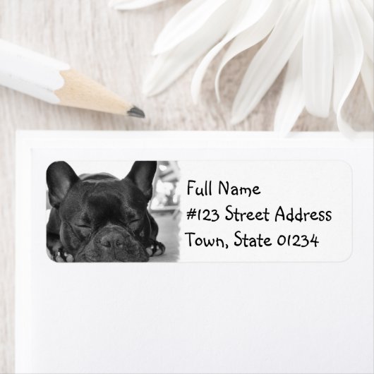 Franse Bulldog Mailing Label (Insitu)
