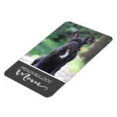 Franse bulldog mam invoegen van uw hond foto magneet (Linkerzijde)