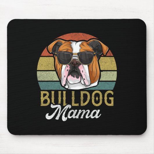 franse bulldog mama hond mam muismat (Voorkant)