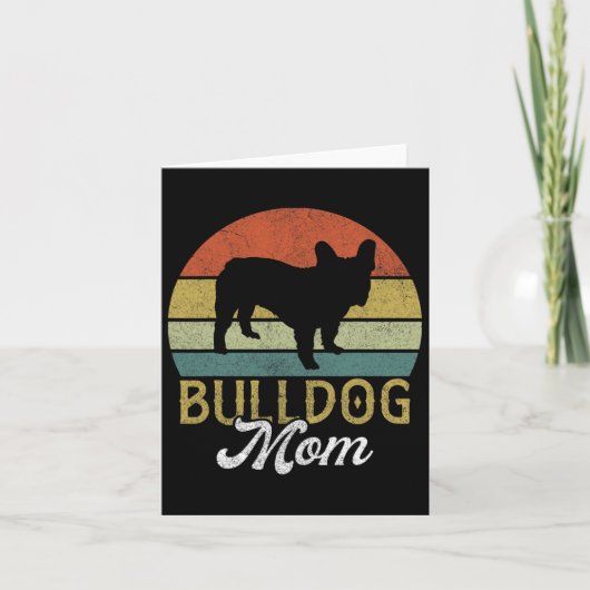 Franse Bulldog Mama  Kaart (Voorkant)