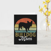 Franse Bulldog Mama  Kaart (Gele Bloem)