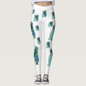 Franse Bulldog Mandala Art Aangepaste Leggings (Voorkant)
