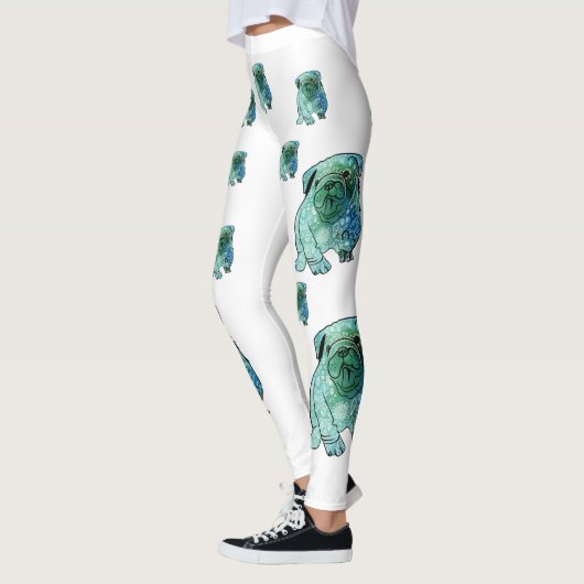 Franse Bulldog Mandala Art Aangepaste Leggings (Links)