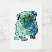 Franse Bulldog Mandala Art aangepaste voedselconta Voedselcontainer Etiket (Enkel label)