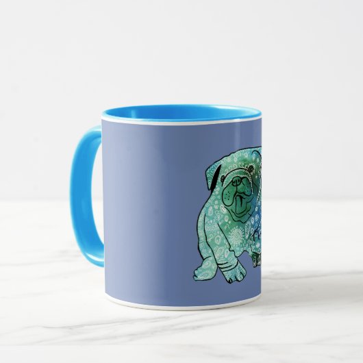 Franse Bulldog Mandala Combo Mok (Voorkant links)