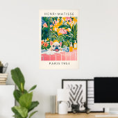 Franse Bulldog Matisse Kunstprint Grappige Badkame Poster (Thuiskantoor)
