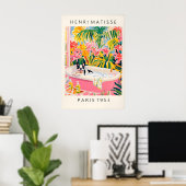 Franse Bulldog Matisse Print Grappige Badkamer (Thuiskantoor)