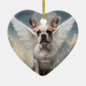 Franse Bulldog Memorial Keramisch Ornament (Voorkant)