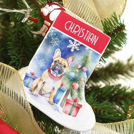 Franse Bulldog mensen kerstcadeaus Kleine Kerstsok