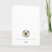 Franse Bulldog Merry Christmas Trendy hond Feestdagen Kaart (Achterkant)