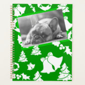 Franse Bulldog Merry kerstboom Wreatbells Planner (Voorkant)