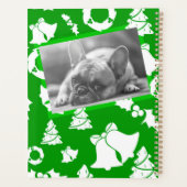 Franse Bulldog Merry kerstboom Wreatbells Planner (Achterkant)