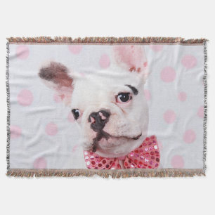 Franse Bulldog met Bow-Stropdas Deken