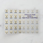 Franse Bulldog met bowtie Kaart (Binnen)