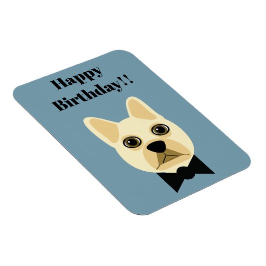 Franse Bulldog met bowtie Magneet (Rechterzijde)