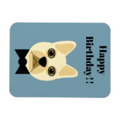 Franse Bulldog met bowtie Magneet (Horizontaal)