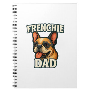 Franse Bulldog met FRENCHIE PAPPATekst voor honden Notitieboek