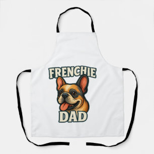 Franse Bulldog met FRENCHIE PAPPATekst voor honden Schort