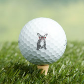 Franse bulldog met glazen humor leuk golfballen (Insitu Shirt)