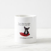 Franse Bulldog met hart en mooie quote Koffiemok (Center)