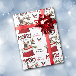 Franse Bulldog met kerstcadeau Cadeaupapier